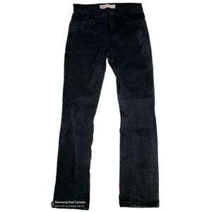 vintage 1990s levis 511 slim womens black straight leg jeans size 14reg.